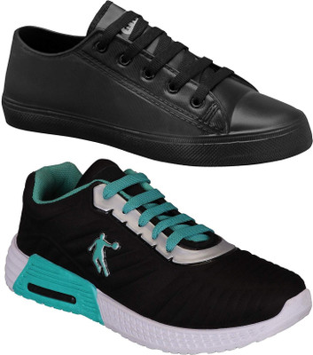 

Pexlo Combo Pack of 2 Casual & Sports Shoes (Running Shoes) Sneakers For Men(Black