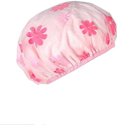 

Easymart Bath Cap set of 3 Reusable Waterproof Elastic Free-Size Bathroom Shower Caps - For Homes, Spas, Salons, Hair Treatment, Beauty Parlors
