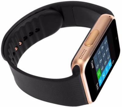 

SEGGO Bluetooth GT08 Brown Wrist watch Compatible For All Smartphone Brown Smartwatch(Black Strap Medium)