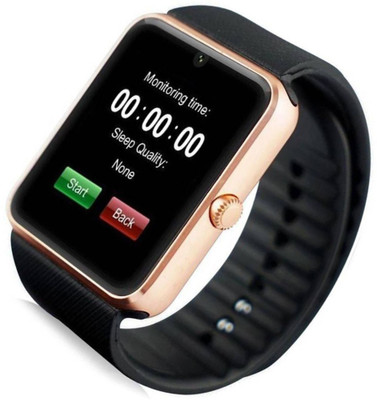 

SEGGO GT08 Bluetooth Smartwatch with Camera Support SIM/SD Card for All Android and iOS Phones Brown Smartwatch(Black Strap Medium)