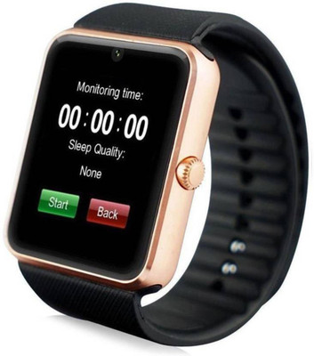 

SEGGO GT08 Bluetooth Smartwatch with Camera, Sim Slot for Smartphones and all Android Phones Brown Smartwatch(Black Strap Medium)