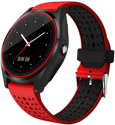 

AMBLINK Smart Watch Smartwatch Bluetooth Sweatproof Phone with Camera TF/SIM Card Slot Band Replaceable Smartwatch(Red Strap 30)
