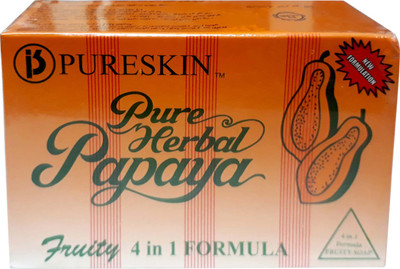 Pure Skin Pure Herbal Papaya Fruity 4 in 1 Formula Soap 135g(135 g)