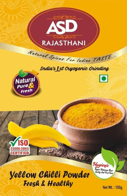 

ASD Rajasthani Yellow Chilli Powder Masala 100g - Pack of 6(6 x 16.67 g)