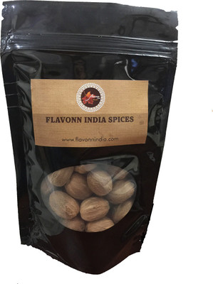 

FLAVONN WHOLE Nutmeg WITHOUT SHELL -Without any added chemicals -100% PURE,Organically Grown-Sourced Directly From Farms In Idukki,Spice Hub of Kerala-100G(120 g)