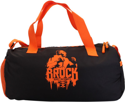 

Vellora Polyester Long Lasting material Gym kit Bag(Black, Kit Bag), Orange