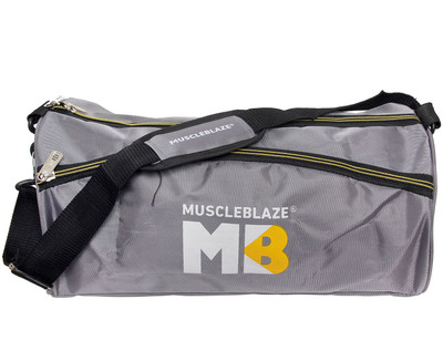

MuscleBlaze Ziddi Hoon Main Gym Bag Gym Bag(Grey, Kit Bag