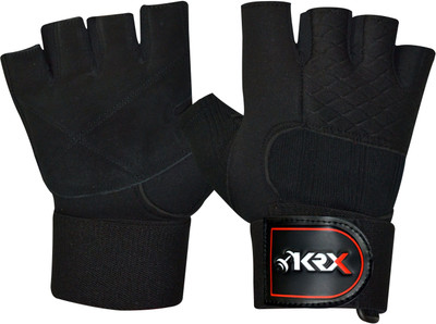 

KRX IMPULSE With Wrist Support Gym & Fitness Gloves (S, Black)