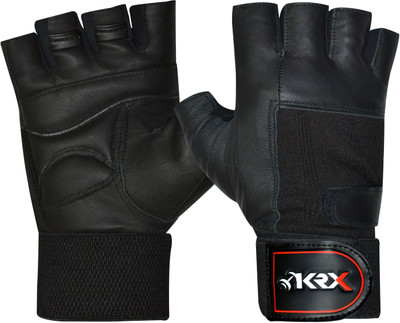 

KRX PRO With Wrist Support Gym & Fitness Gloves (, Black