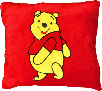 

CREATIVEVILLA CUTE RED POOH STUFFED SOFT PLUSH PILLOW CUSHION - 35 cm(Multicolor)