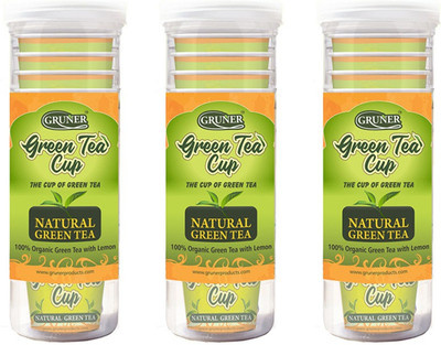 

Gruner Natural Green Tea pack of 3 Green Tea Plastic Bottle(60 g)