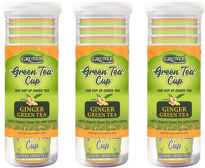 

Gruner Ginger Green Tea pack of 3 Ginger Green Tea Plastic Bottle(60 g)
