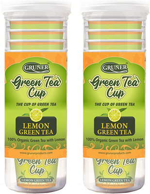 

Gruner Lemon Green Tea pack of 2 Lemon Green Tea Plastic Bottle(40 g)