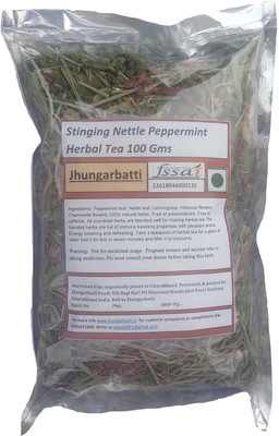 

jHUNGARBATTI Stinging Nettle Peppermint Herbal Tea 100 Gms Peppermint Herbal Infusion(100 g, Vacuum Pack)