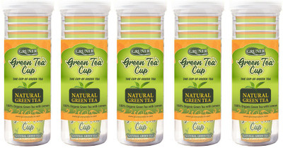 

Gruner Natural Green Tea pack of 5 Green Tea Plastic Bottle(100 g)