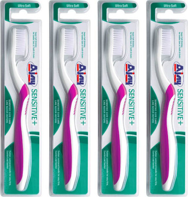 

Ajay SENSITIVE( +) Pack Of 4pc Ultra Soft Toothbrush(Pack of 4)