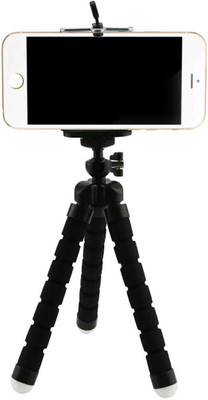 

LIFEMUSIC Multipurpose Sponge Flexible Bracket 360 degree rotatable Tripod For Digital camera,DSLR, Video Camera, Smartphones With Universal Mobile Holder, Camera Triangular Bracket Tripod(Black, Supports Up to 1000 g)