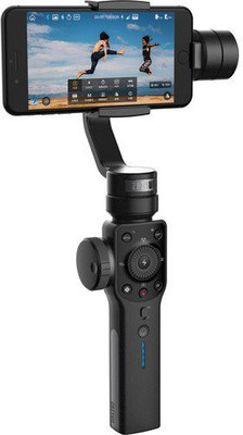 

OVIO smooth 4 - 3 Handheld Gimbal Phone Go Mode - BLACK Tripod(Black, Supports Up to 220 g)