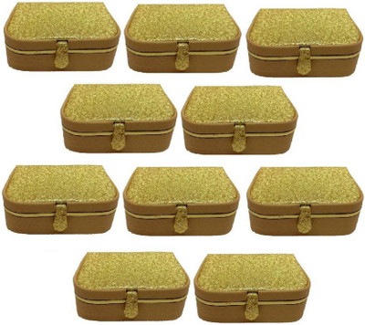 

Aadhya Designer Ring Box keeps 12-16 rings jewellery box (10pcs) Vanity Box(Gold)