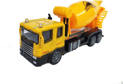 

Miss & Chief Battery Operated Cement Mixer Pull Back Vehicle Truck Toy with Light and Sound(Multicolor)