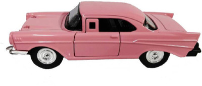 

Miss & Chief 1:32 Diecast Metal Pink Vintage Luxury Pull Back Car Toy with Openable Door Features(Multicolor)