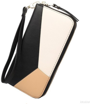 

Satyam Kraft Women Casual, Evening/Party Black, Beige Artificial Leather Wallet(2 Card Slots)