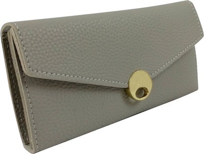 

opazo Girls Silver Artificial Leather Wallet(9 Card Slots)