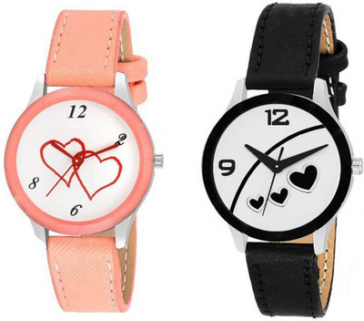 

HN Enterprise HN-OD08-Combo2-Orenge-Dill-Black-Dill Analogue Watch - For Women