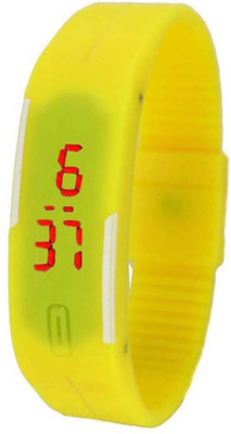 DartGo Silicone Magnet Wrist Band Strap LED Watch Digital Trendy look Watch - For Men & Women