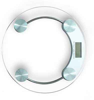 GLOWISH Bathroom Body Weight Scale Scales Glass Smart Household Electronic Digital Floor Weight Balance Bariatric LCD Display Weighing Scale(White)