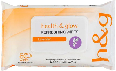 

Health and Glow Wet Wipes Lavender 80 Pieces(80 Pieces)