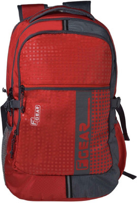 

F Gear Blow with Rain Cover School 32 L Laptop Backpack(Red, Grey), Grey;red