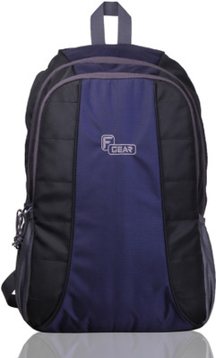 

F Gear Carlton Lite 23.0 L Laptop Backpack(Black, Blue), Black;navy blue
