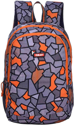 

F Gear Castle V2 Printed 24.0 L Backpack(Multicolor), Orange
