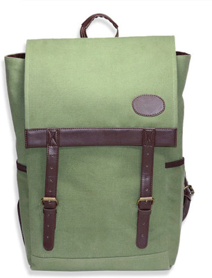 

Swadesia Swadesia Canvas Leather Laptop Backpack (green) Waterproof Backpack(Green, 5 inch)