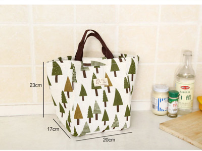 

SSD Best Quality Waterproof Canvas Portable Heat Preservation Lunch Box Bag- Best for Office , School Lunch Bag Waterproof Lunch Bag(Dark Green, 0 inch)