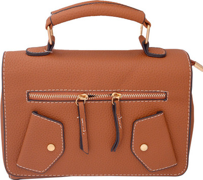 

REYU Chain it up Messenger Bag(Brown, 4 L)
