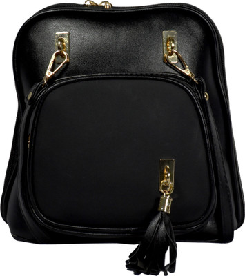 

Russo Milano Womens Backpack(Black, 10 inch)