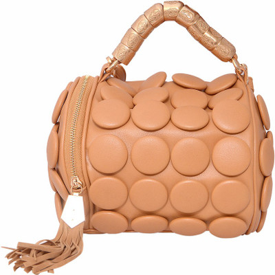 

REYU Cashew round bag Shoulder Bag(Beige, 5 L)