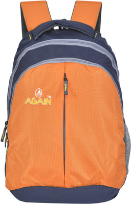 

AGAIN SPACE Waterproof Backpack(Dark Blue, Orange, 15 L)