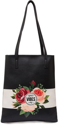 

Globus Floral Print Good Vibe Print Tote Bag Sling Bag(Multicolor, 12 inch)