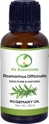 

Ks Essentials Rosemary Essential Oil ( Rosmarinus Officinalis ) 100% Pure Natural & Undiluted (30ml)(30 ml)