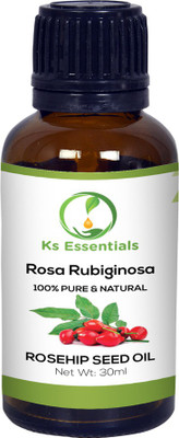 

Ks Essentials Rosehip Seed Carrier Oil ( Rosa Rubiginosa ) 100% Pure Natural & Undiluted (30ml)(30 ml)