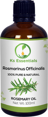 

Ks Essentials Rosemary Essential Oil ( Rosmarinus Officinalis ) 100% Pure Natural & Undiluted (100ml)(100 ml)