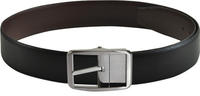 

Second Skin Men Formal Brown Genuine Leather Reversible Belt