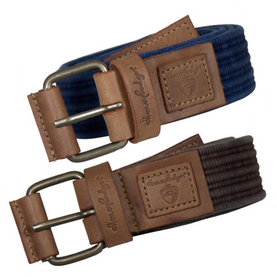 

Honey Badger Men Casual Blue, Brown Canvas Belt