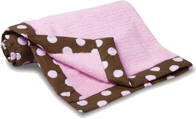 

Miss & Chief Printed  Crib Baby Blanket(Fur, Pink