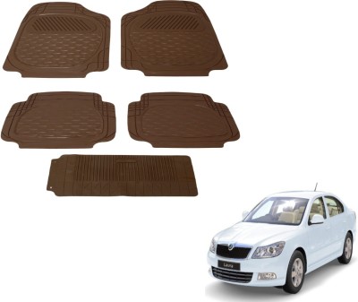 AUTYLE PVC (Polyvinyl Chloride) Standard Mat For  Skoda Laura(Brown)