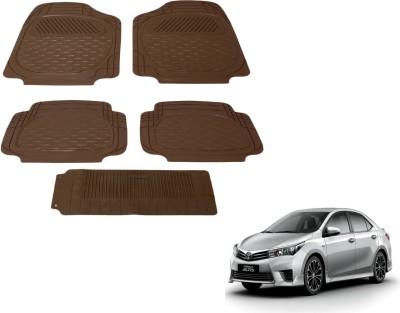 AUTYLE PVC (Polyvinyl Chloride) Standard Mat For  Toyota Corolla Altis(Brown)