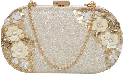 

TARUSA Casual Gold Clutch